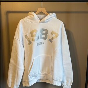 Boston 1987 White Hoodie